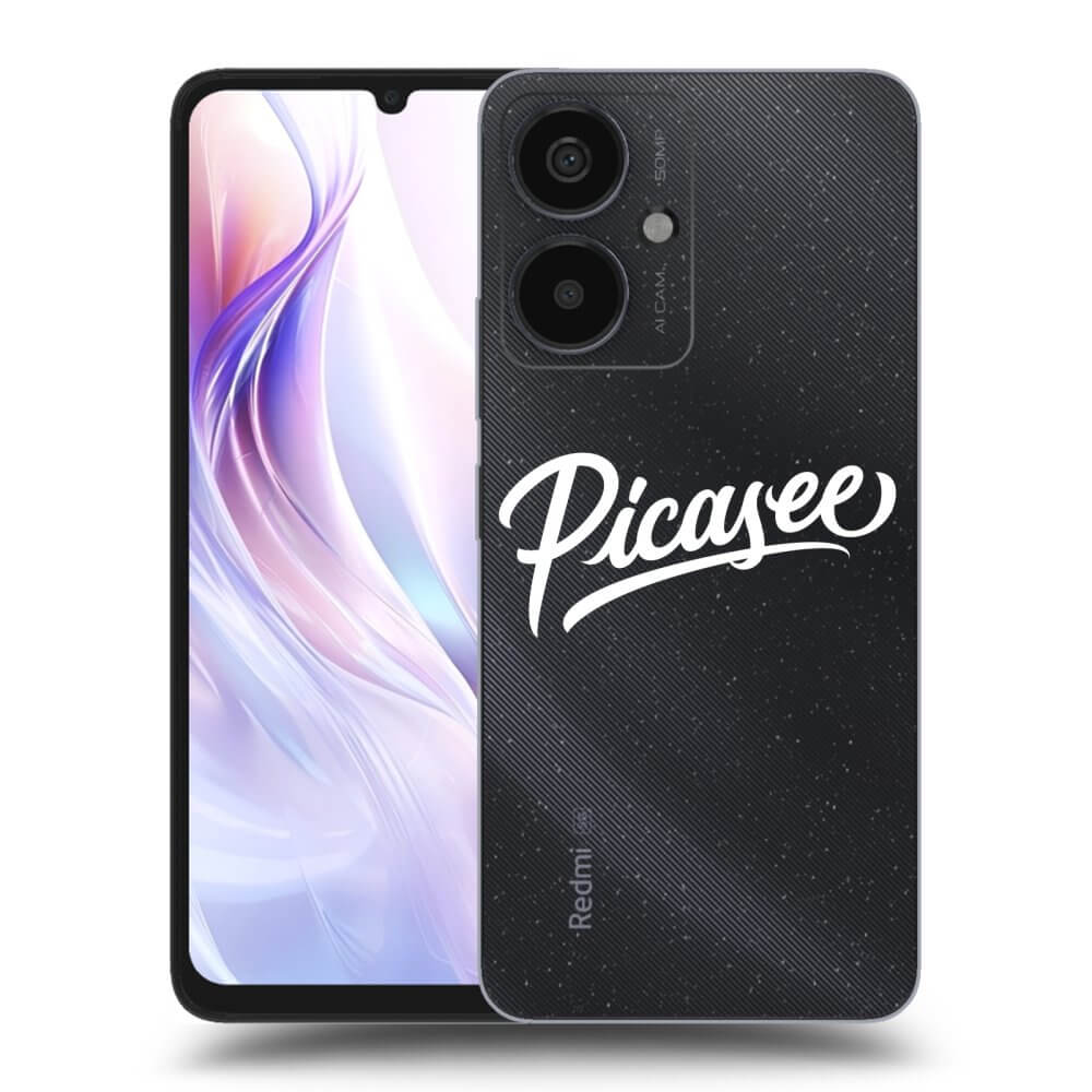 Picasee silikónový prehľadný obal pre Xiaomi Redmi 13C 5G - Picasee - old logo - white