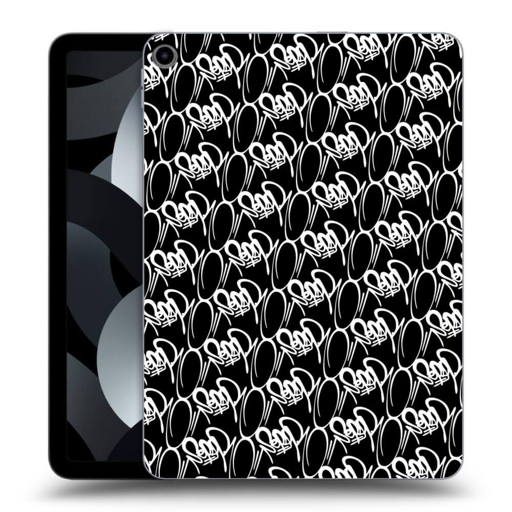 Picasee silikónový čierny obal pre Apple iPad Air 11" 2024 (6.gen.) - Separ - White On Black 2
