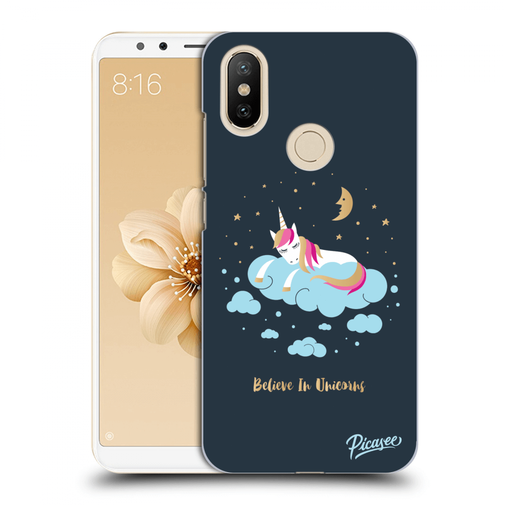 Picasee silikónový prehľadný obal pre Xiaomi Mi A2 - Believe In Unicorns