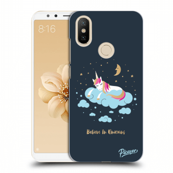 Picasee silikónový prehľadný obal pre Xiaomi Mi A2 - Believe In Unicorns