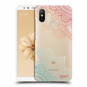 Picasee silikónový prehľadný obal pre Xiaomi Mi A2 - Flowers pattern