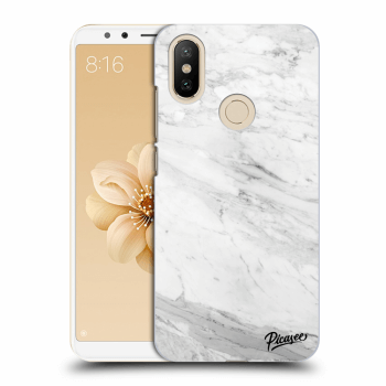 Picasee silikónový prehľadný obal pre Xiaomi Mi A2 - White marble