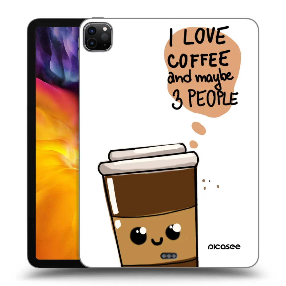 Picasee silikónový čierny obal pre Apple iPad Pro 11" 2024 (7.gen.) - Cute coffee