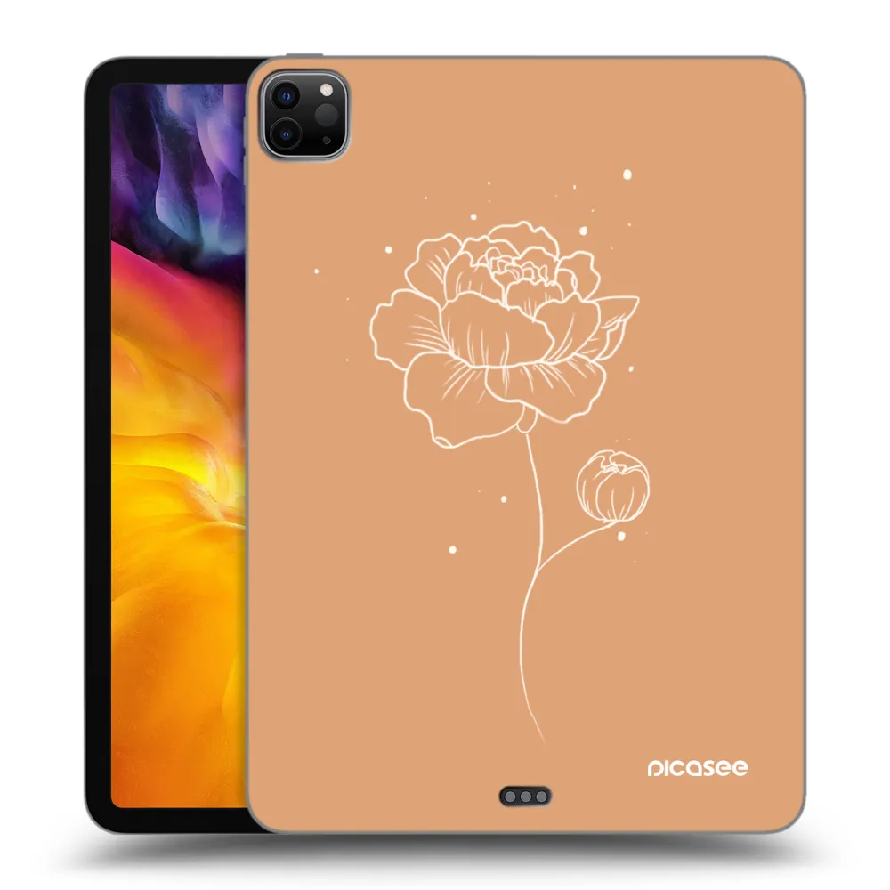 Picasee silikónový čierny obal pre Apple iPad Pro 11" 2024 (7.gen.) - Peonies