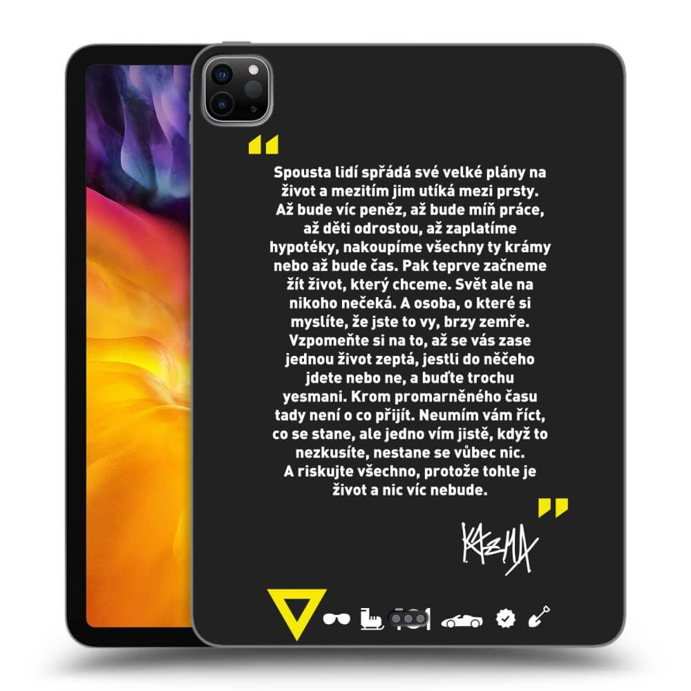 Picasee silikónový čierny obal pre Apple iPad Pro 11" 2024 (7.gen.) - Kazma - BUĎTE TROCHU YESMANI