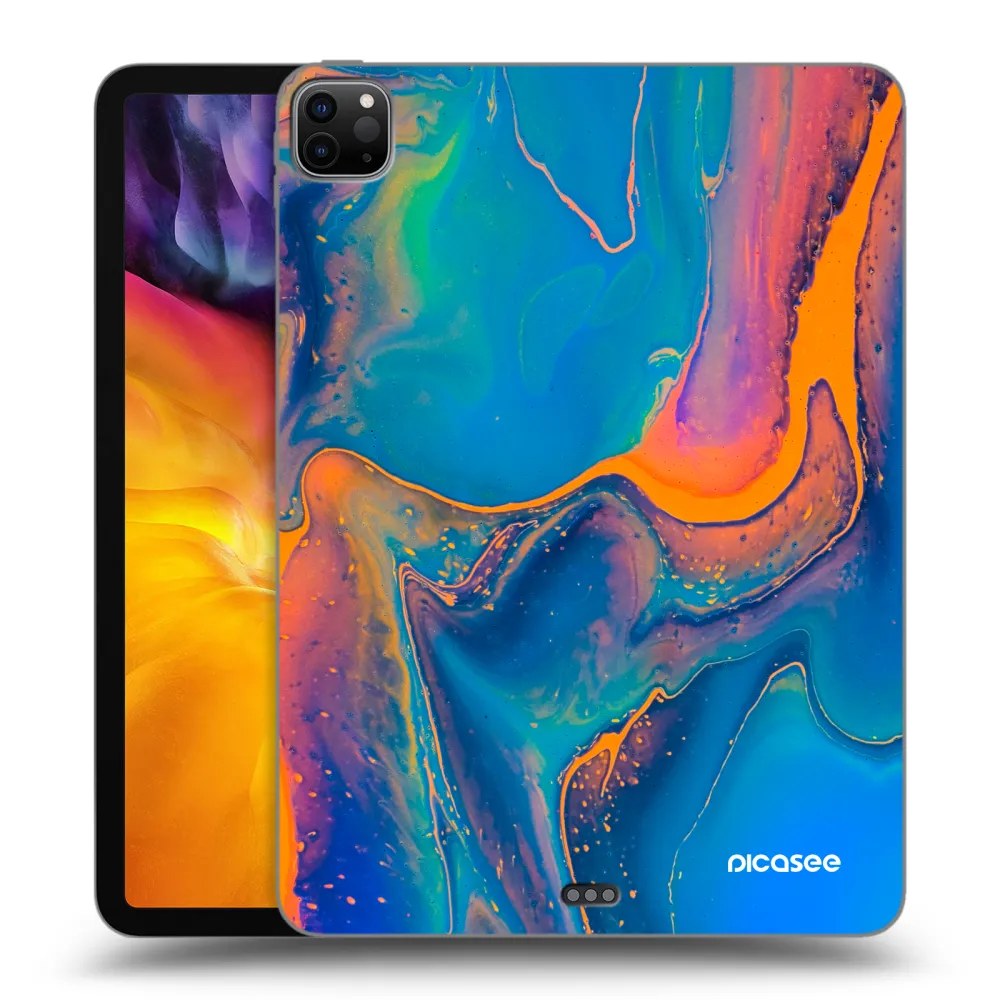 Picasee silikónový čierny obal pre Apple iPad Pro 11" 2024 (7.gen.) - Rainbow