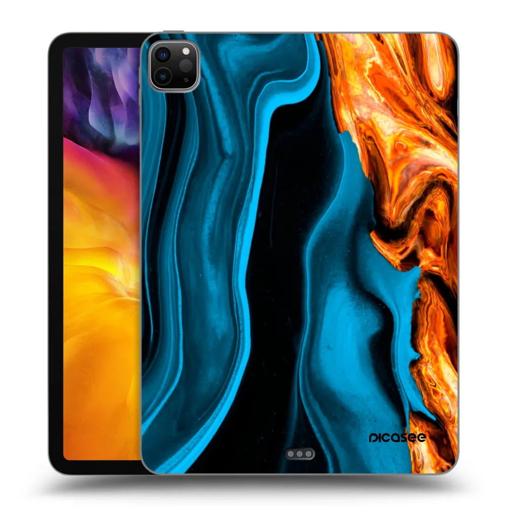 Picasee silikónový čierny obal pre Apple iPad Pro 11" 2024 (7.gen.) - Gold blue