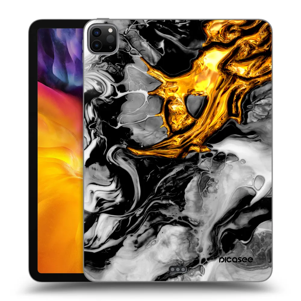 Picasee silikónový čierny obal pre Apple iPad Pro 11" 2024 (7.gen.) - Black Gold 2