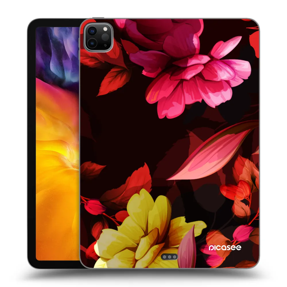 Picasee silikónový čierny obal pre Apple iPad Pro 11" 2024 (7.gen.) - Dark Peonny