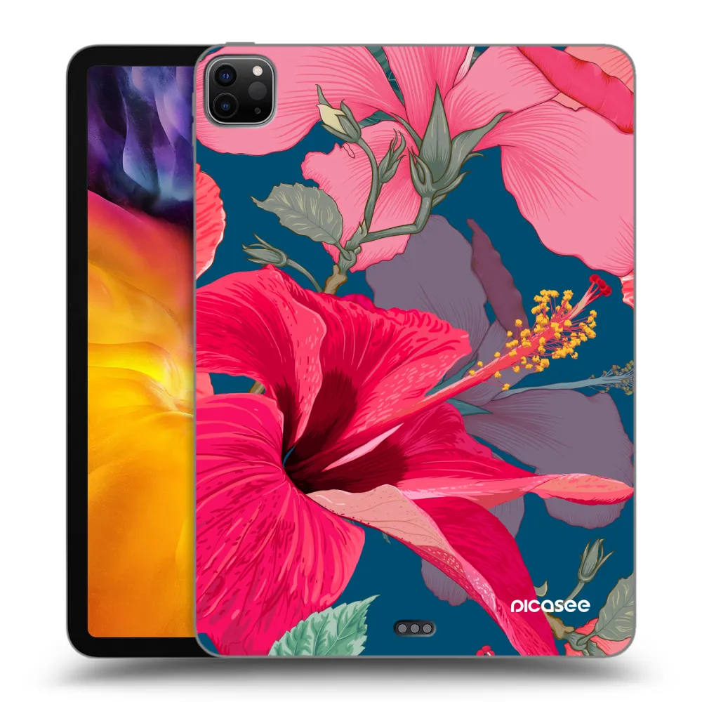 Picasee silikónový čierny obal pre Apple iPad Pro 11" 2024 (7.gen.) - Hibiscus