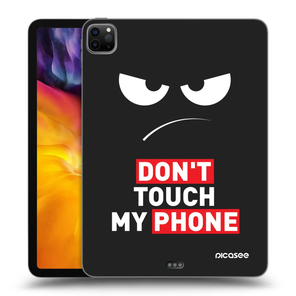 Picasee silikónový čierny obal pre Apple iPad Pro 11" 2024 (7.gen.) - Angry Eyes - Transparent