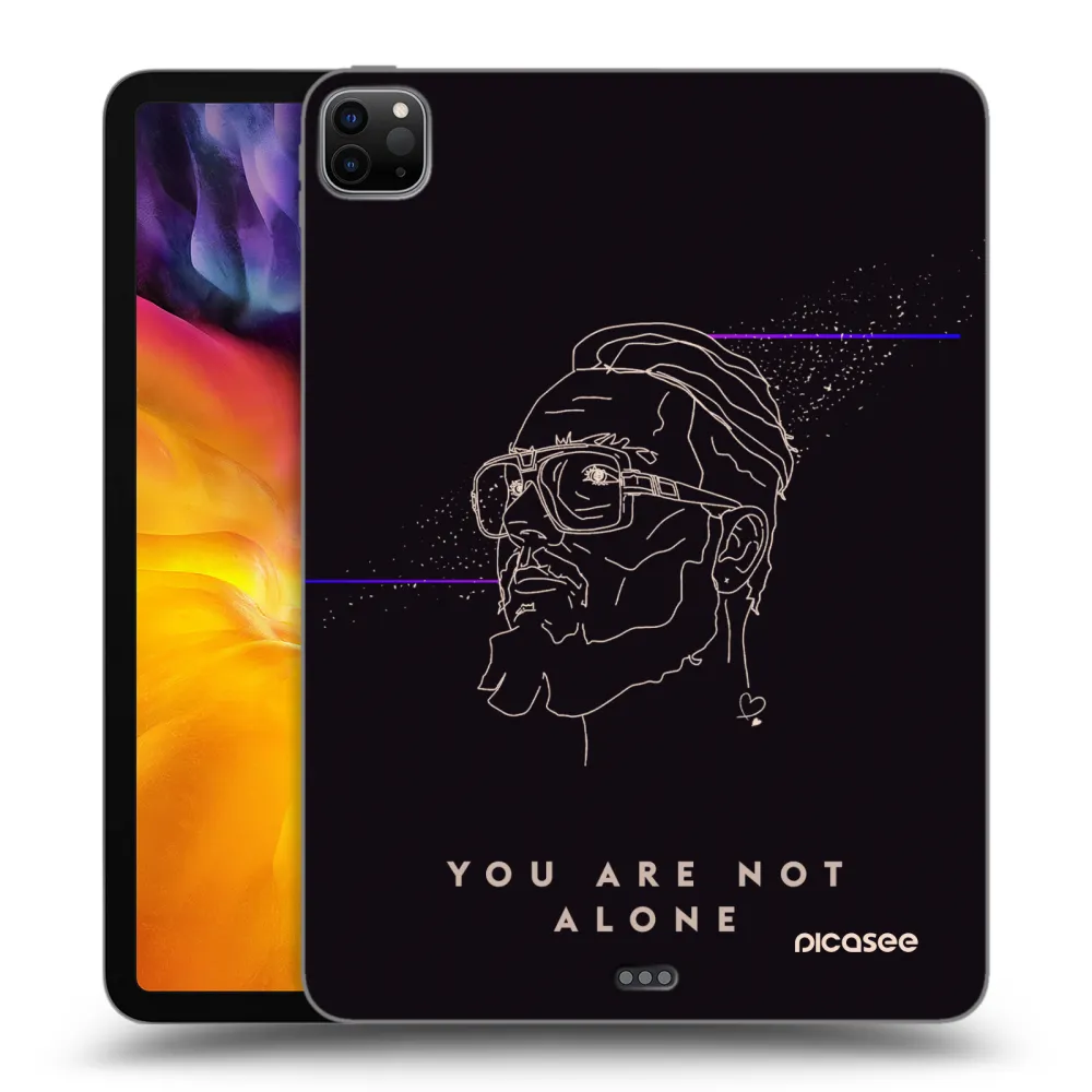 Picasee silikónový čierny obal pre Apple iPad Pro 11" 2024 (7.gen.) - You are not alone