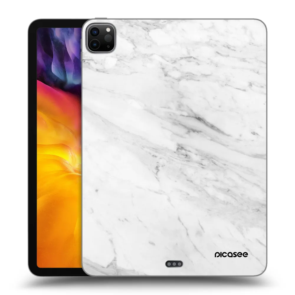 Picasee silikónový čierny obal pre Apple iPad Pro 11" 2024 (7.gen.) - White marble