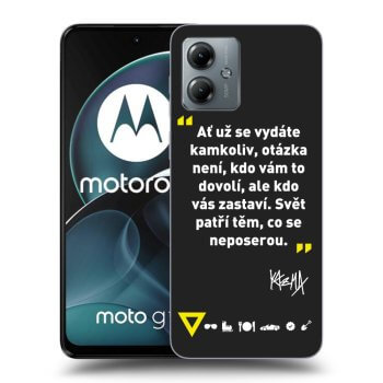Obal pre Motorola Moto G14 - Kazma - SVĚT PATŘÍ TĚM, CO SE NEPOSEROU