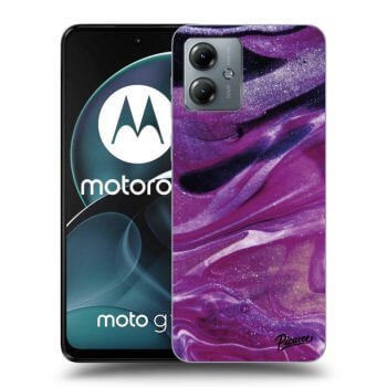Obal pre Motorola Moto G14 - Purple glitter