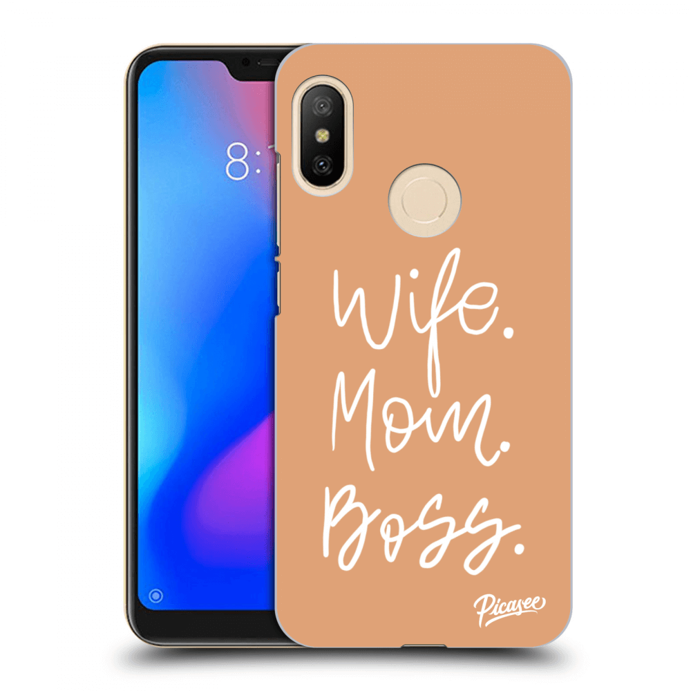 Picasee silikónový prehľadný obal pre Xiaomi Mi A2 Lite - Boss Mama