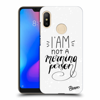 Picasee silikónový prehľadný obal pre Xiaomi Mi A2 Lite - I am not a morning person