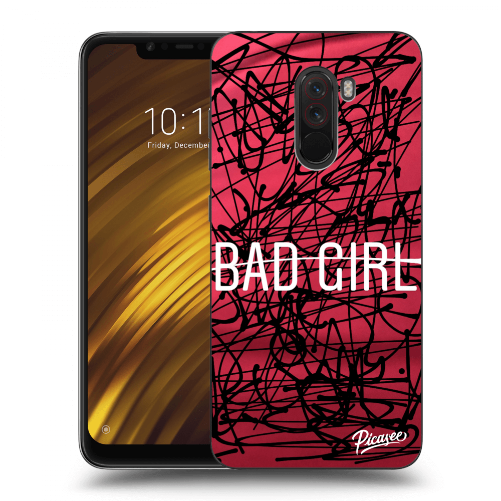 Picasee silikónový prehľadný obal pre Xiaomi Pocophone F1 - Bad girl