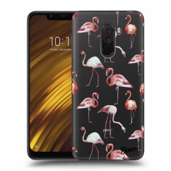 Picasee silikónový prehľadný obal pre Xiaomi Pocophone F1 - Flamingos