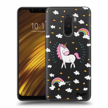 Picasee silikónový prehľadný obal pre Xiaomi Pocophone F1 - Unicorn star heaven