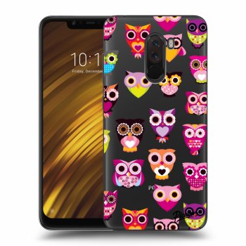 Picasee silikónový prehľadný obal pre Xiaomi Pocophone F1 - Owls