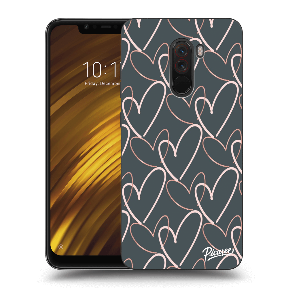 Picasee silikónový prehľadný obal pre Xiaomi Pocophone F1 - Lots of love