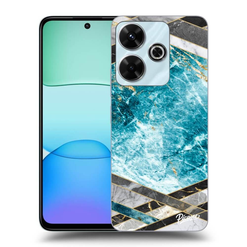 Picasee ULTIMATE CASE pro Xiaomi Redmi 13 4G - Blue geometry
