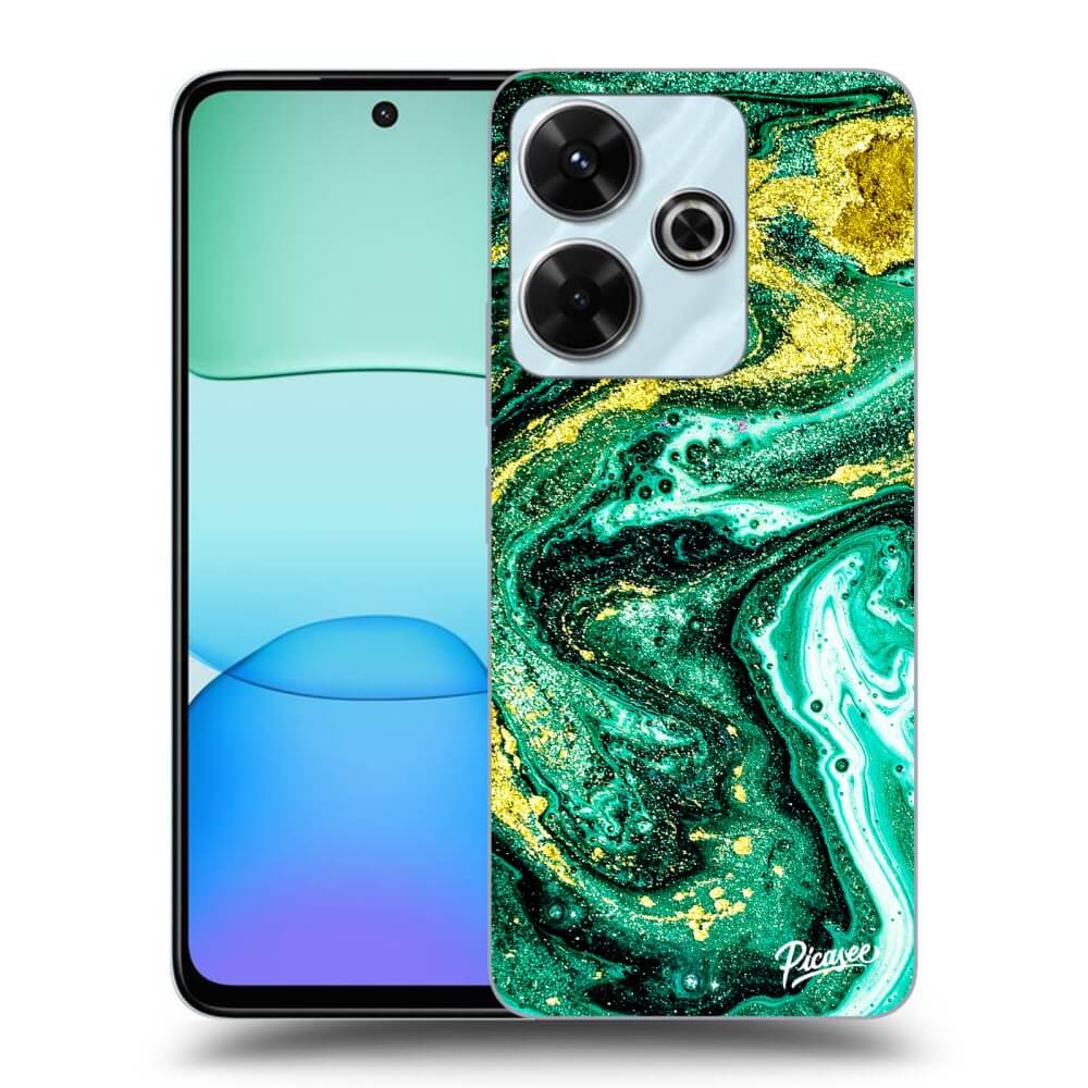 Picasee ULTIMATE CASE pro Xiaomi Redmi 13 4G - Green Gold