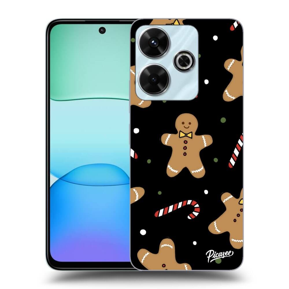 Picasee silikónový čierny obal pre Xiaomi Redmi 13 4G - Gingerbread