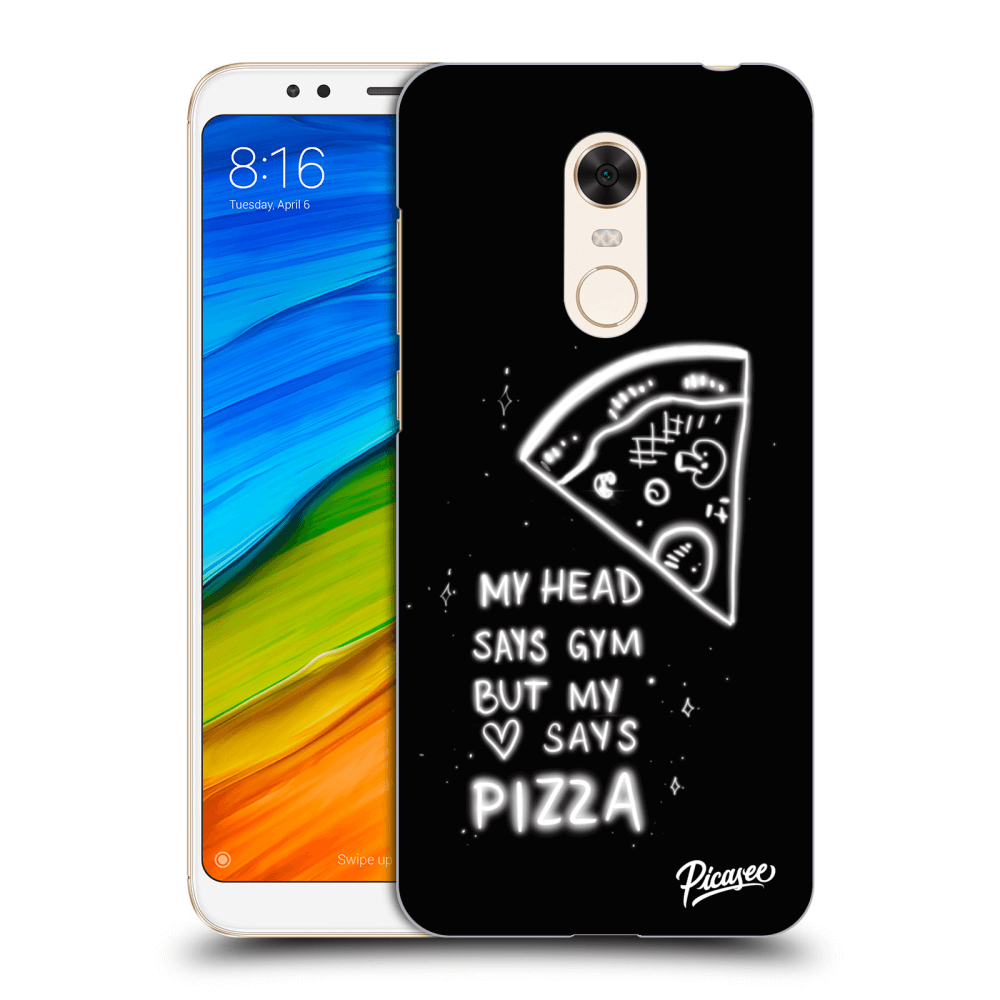 Picasee silikónový mliečny obal pre Xiaomi Redmi 5 Plus Global - Pizza
