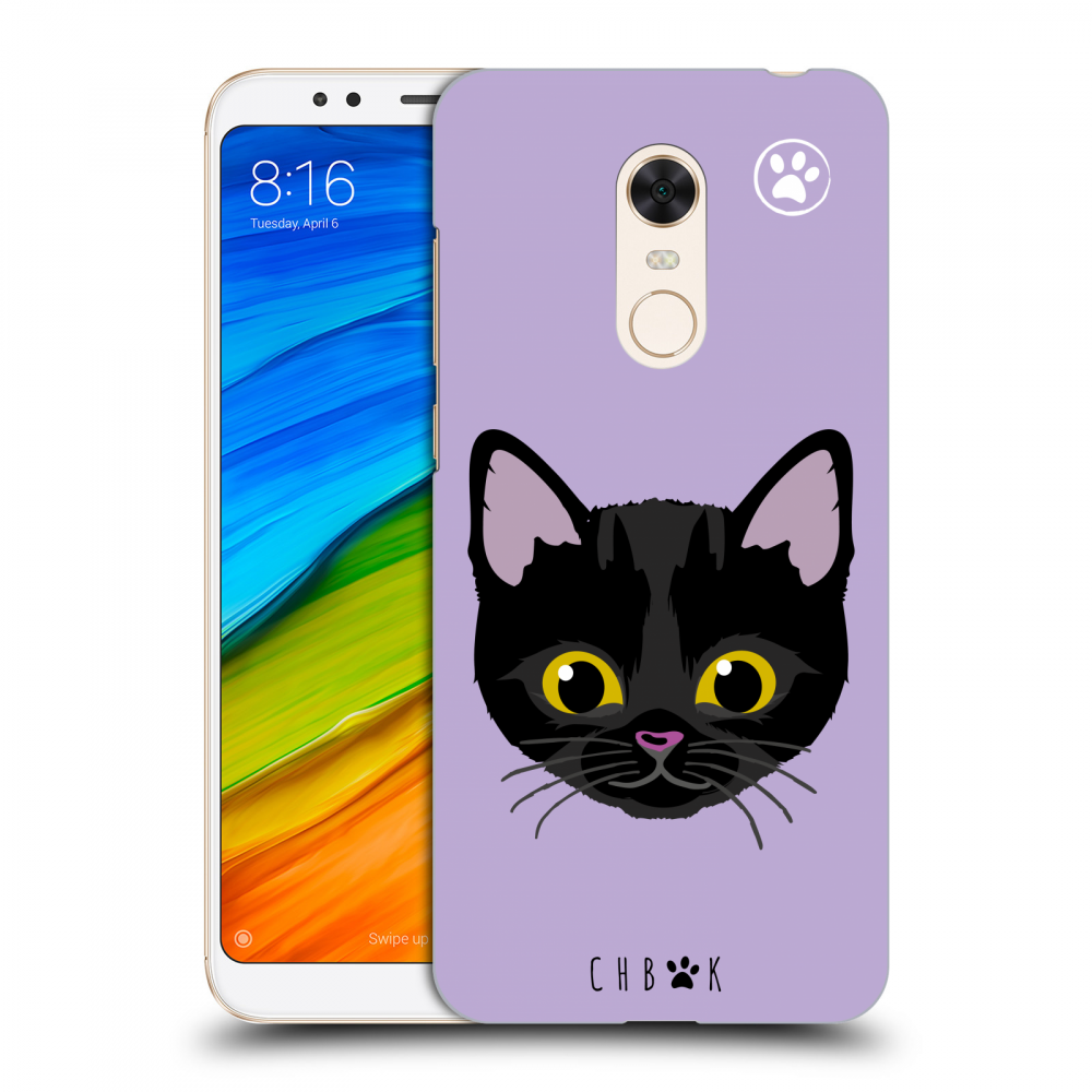Picasee silikónový prehľadný obal pre Xiaomi Redmi 5 Plus Global - Chybí mi kočky - Fialová