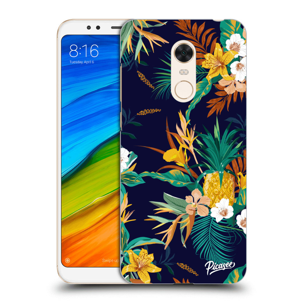 Picasee silikónový prehľadný obal pre Xiaomi Redmi 5 Plus Global - Pineapple Color