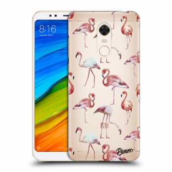 Picasee silikónový prehľadný obal pre Xiaomi Redmi 5 Plus Global - Flamingos