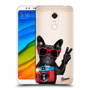 Picasee silikónový prehľadný obal pre Xiaomi Redmi 5 Plus Global - French Bulldog