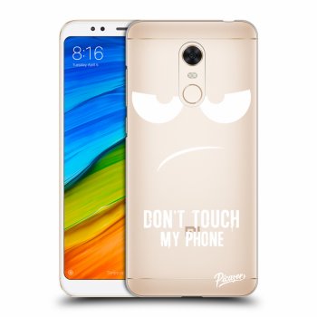 Picasee silikónový prehľadný obal pre Xiaomi Redmi 5 Plus Global - Don't Touch My Phone