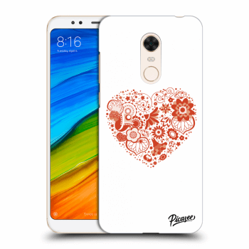 Picasee silikónový prehľadný obal pre Xiaomi Redmi 5 Plus Global - Big heart