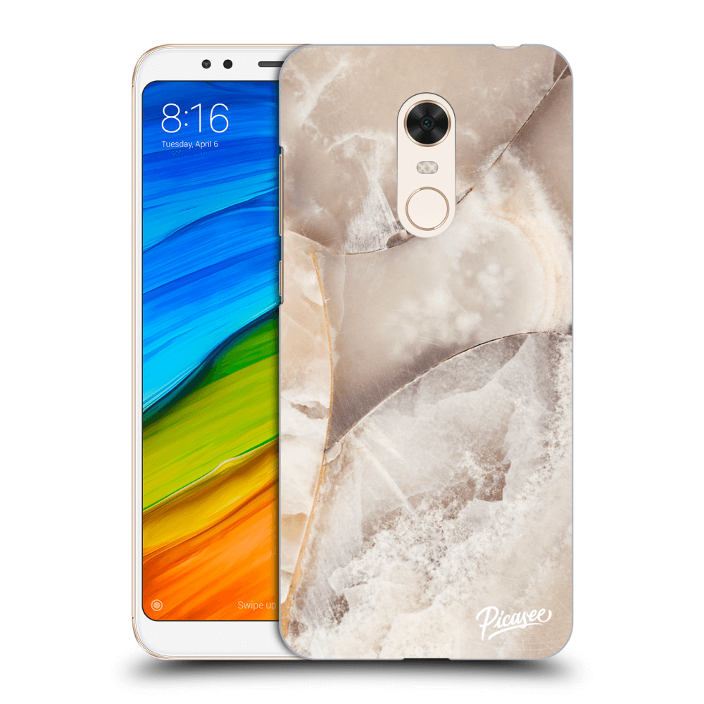 Picasee silikónový prehľadný obal pre Xiaomi Redmi 5 Plus Global - Cream marble
