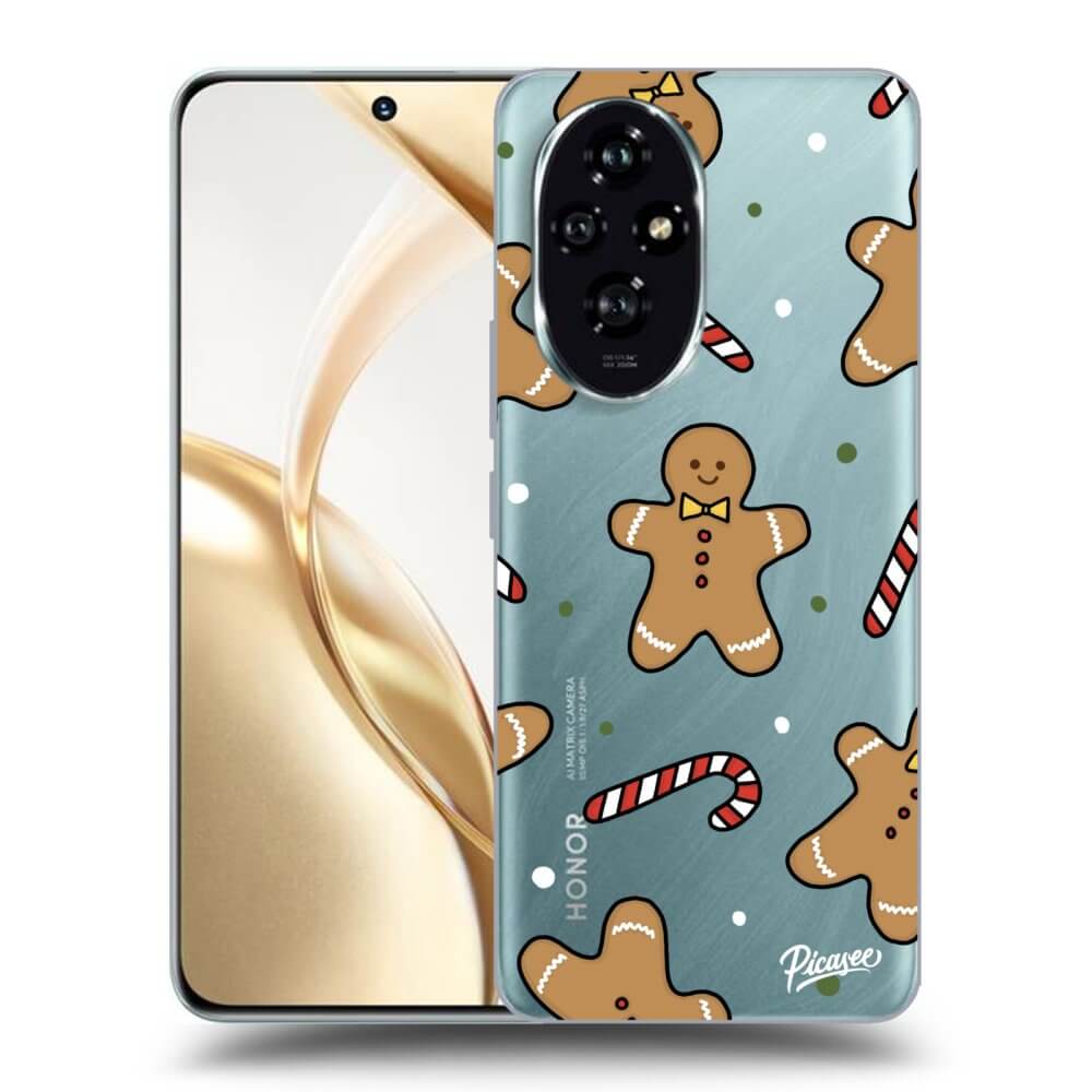 Picasee silikónový prehľadný obal pre Honor 200 Pro 5G - Gingerbread