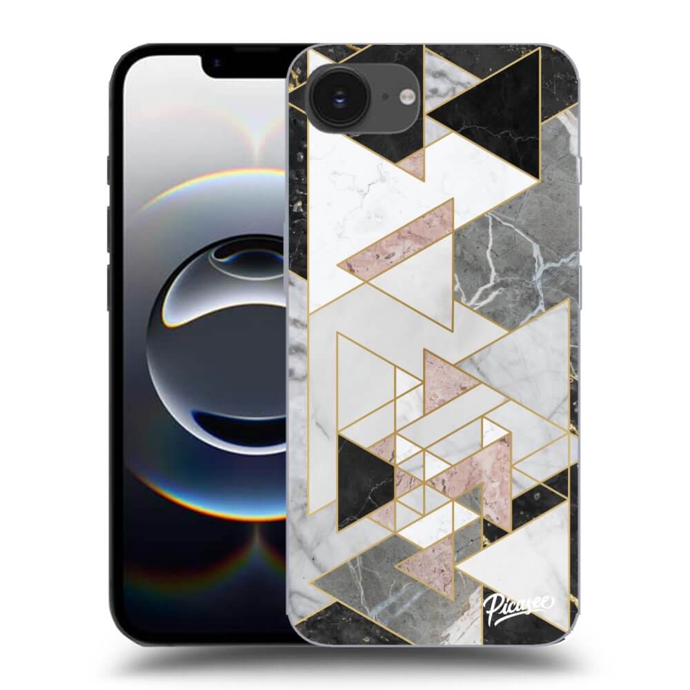 Picasee silikónový prehľadný obal pre Apple iPhone 16e - Light geometry