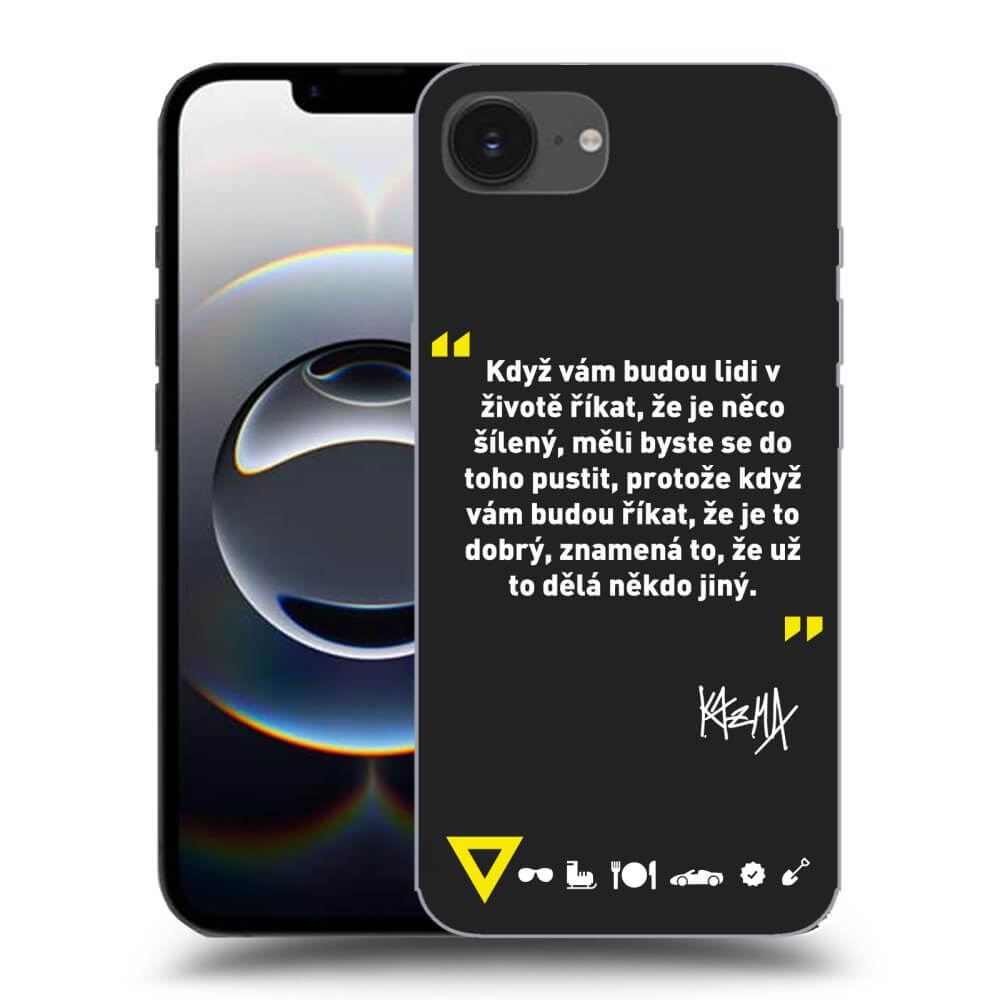Picasee silikónový čierny obal pre Apple iPhone 16e - Kazma - MĚLI BYSTE SE DO TOHO PUSTIT