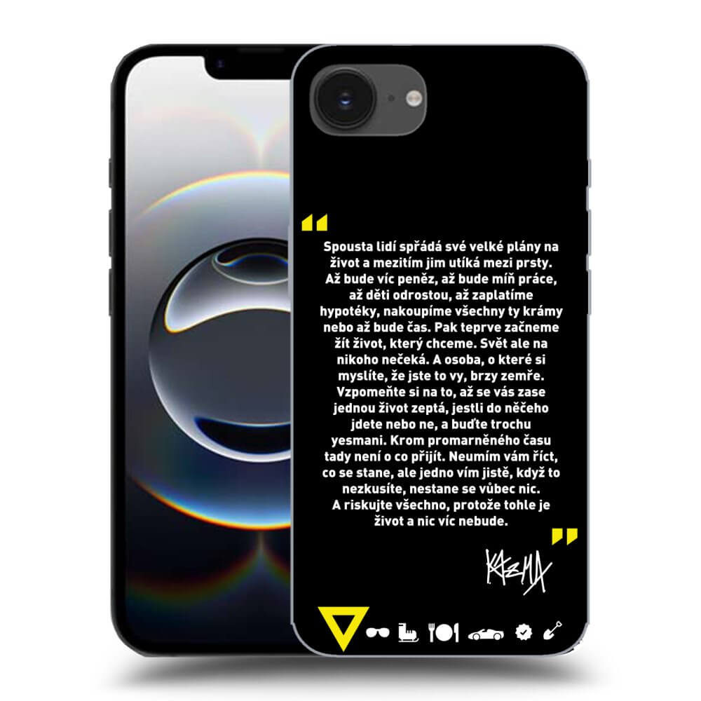 Picasee ULTIMATE CASE MagSafe pro Apple iPhone 16e - Kazma - BUĎTE TROCHU YESMANI