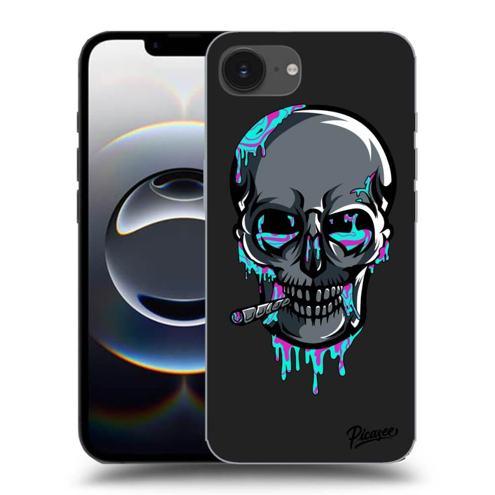 Picasee silikónový čierny obal pre Apple iPhone 16e - EARTH - Lebka 3.0