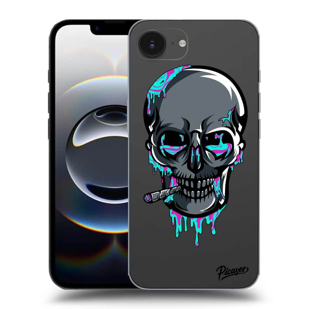Picasee silikónový prehľadný obal pre Apple iPhone 16e - EARTH - Lebka 3.0
