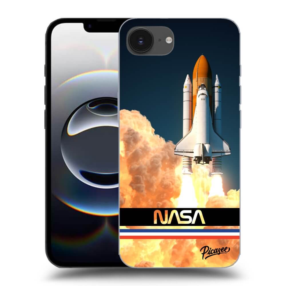 Picasee silikónový prehľadný obal pre Apple iPhone 16e - Space Shuttle