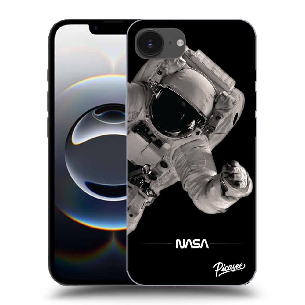 Picasee silikónový prehľadný obal pre Apple iPhone 16e - Astronaut Big