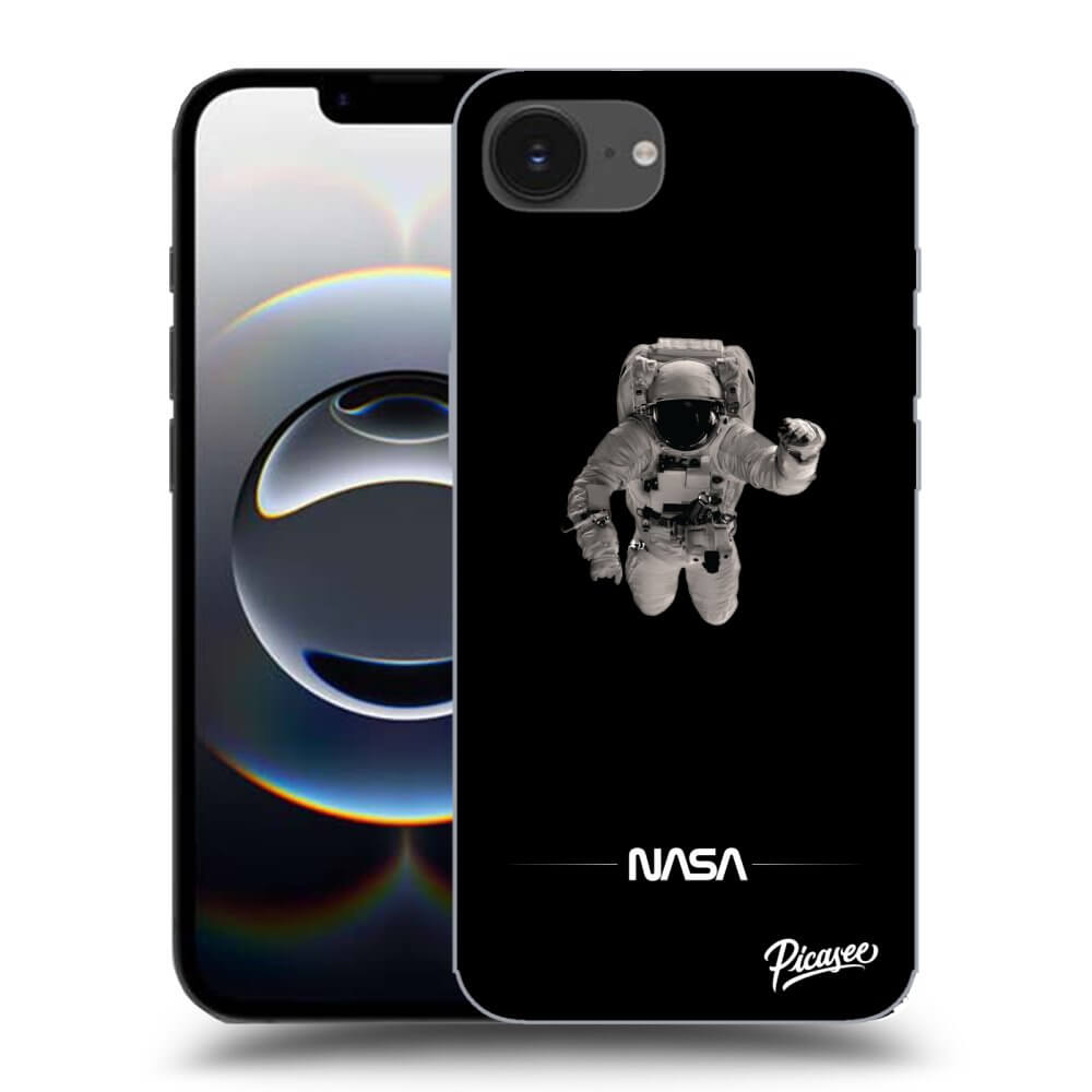 Picasee silikónový prehľadný obal pre Apple iPhone 16e - Astronaut Minimal