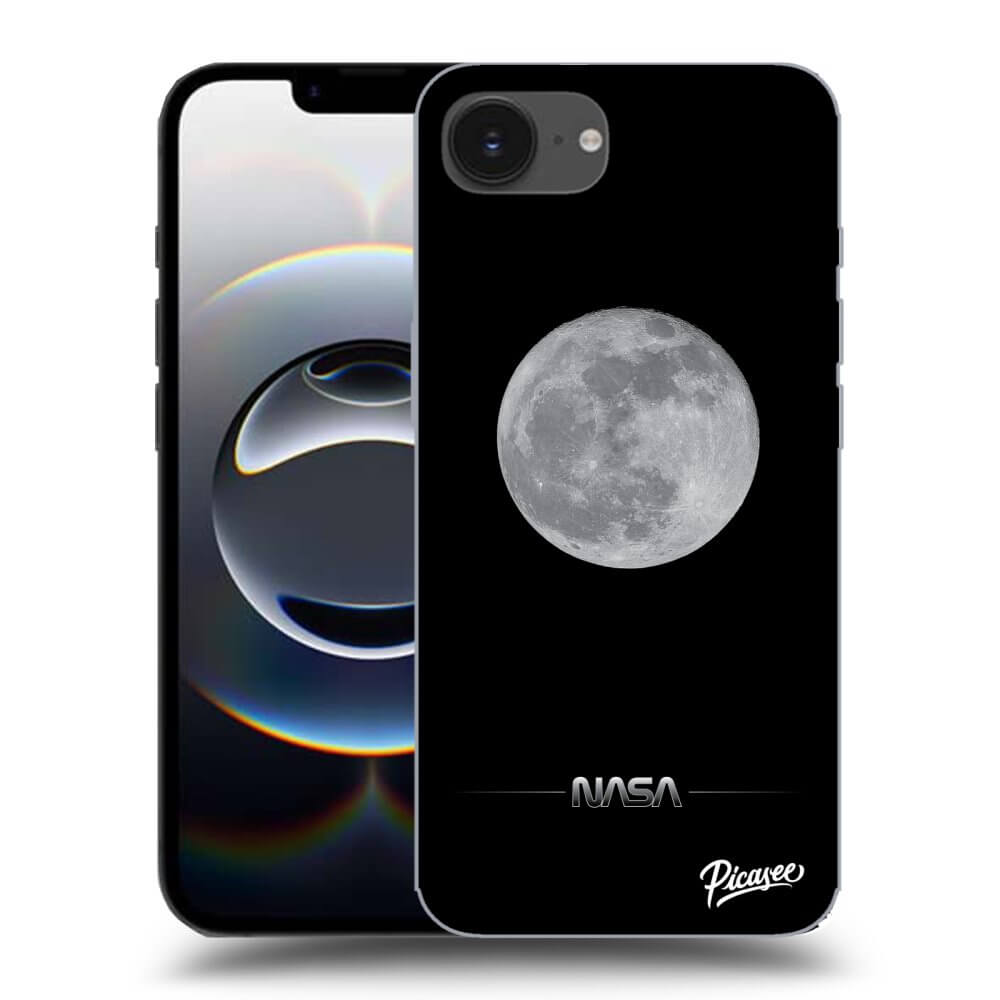 Picasee silikónový prehľadný obal pre Apple iPhone 16e - Moon Minimal