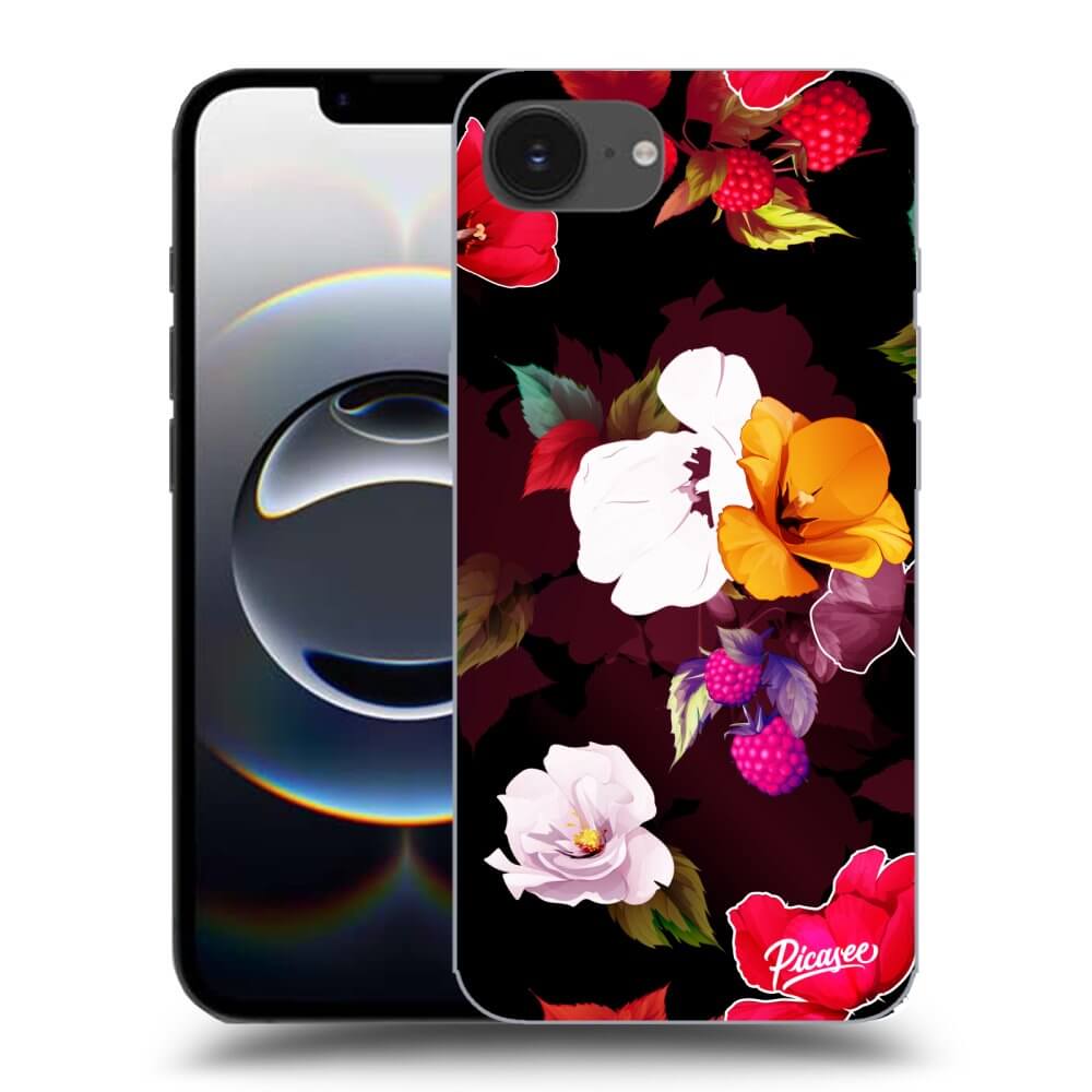 Picasee silikónový prehľadný obal pre Apple iPhone 16e - Flowers and Berries