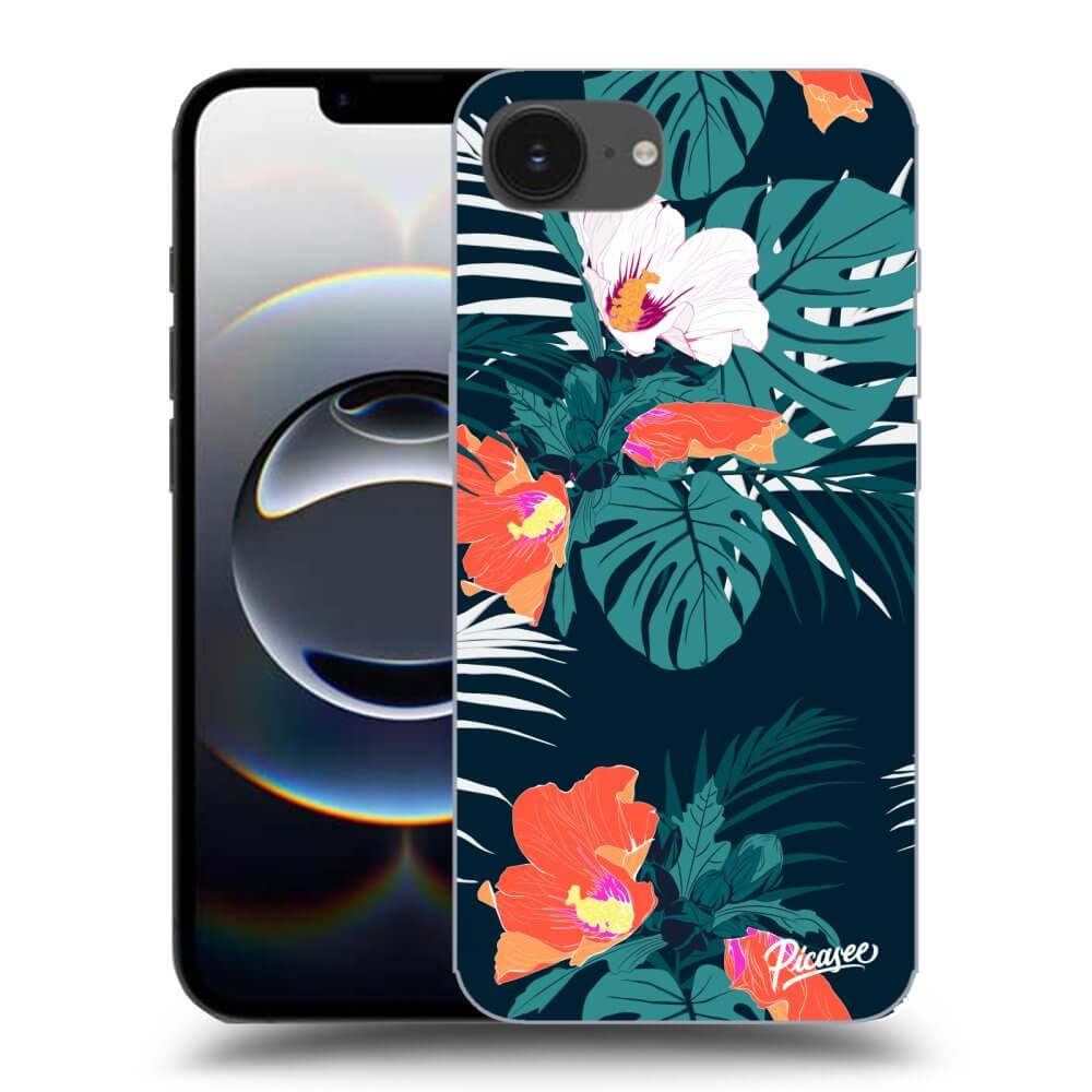 Picasee silikónový prehľadný obal pre Apple iPhone 16e - Monstera Color