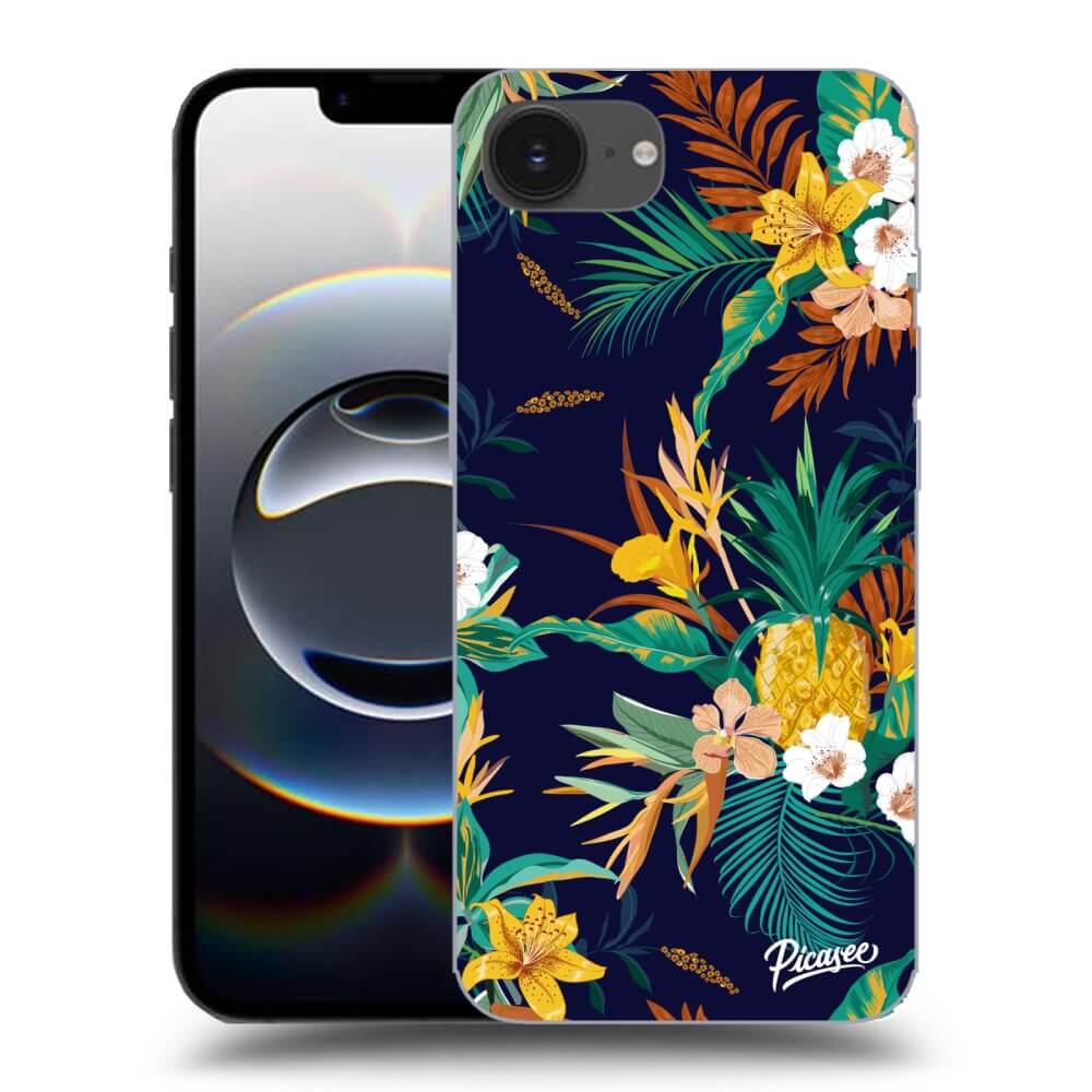 Picasee silikónový prehľadný obal pre Apple iPhone 16e - Pineapple Color